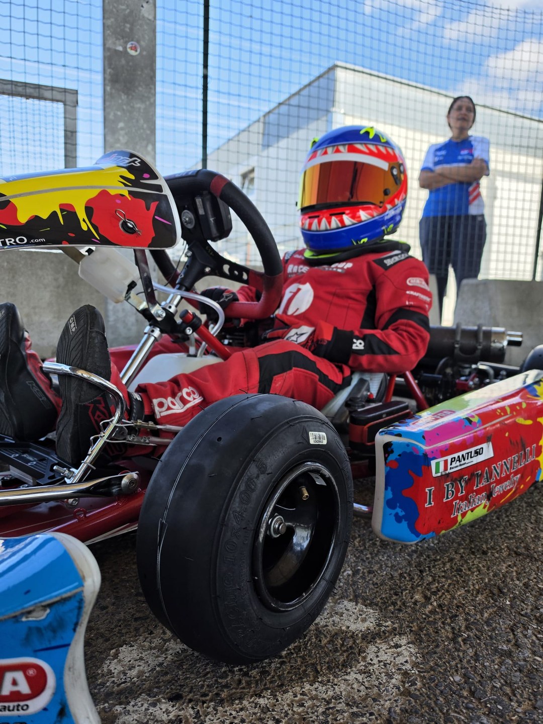 Aerografo casco da corsa kart Noah Pantuso