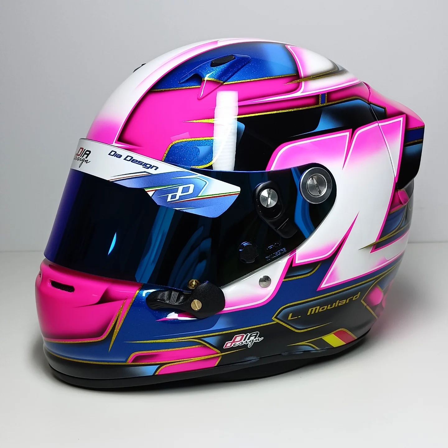 Design Aerografia casco kart Moulard