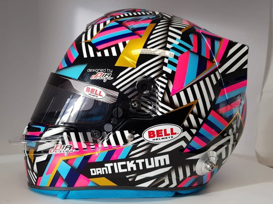 Design Aerografia casco Bell Dan Ticktum F2