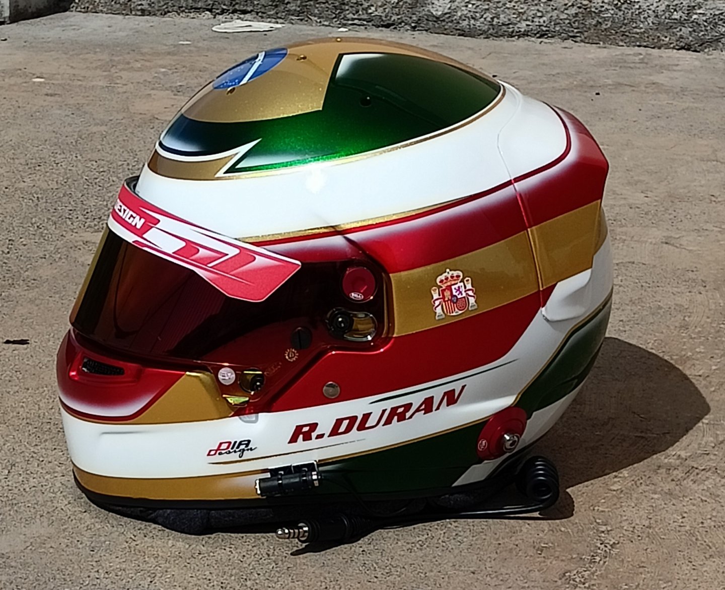 Aerografia casco Bell HP7 Rafael Duran