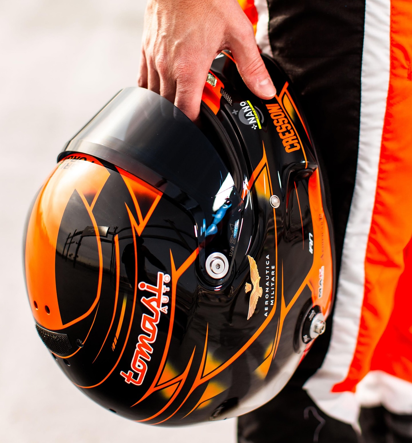 Design Aerografia casco Stilo Cressoni 2025 Orange