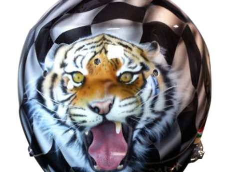 Aerografia Casco OMP Tigre